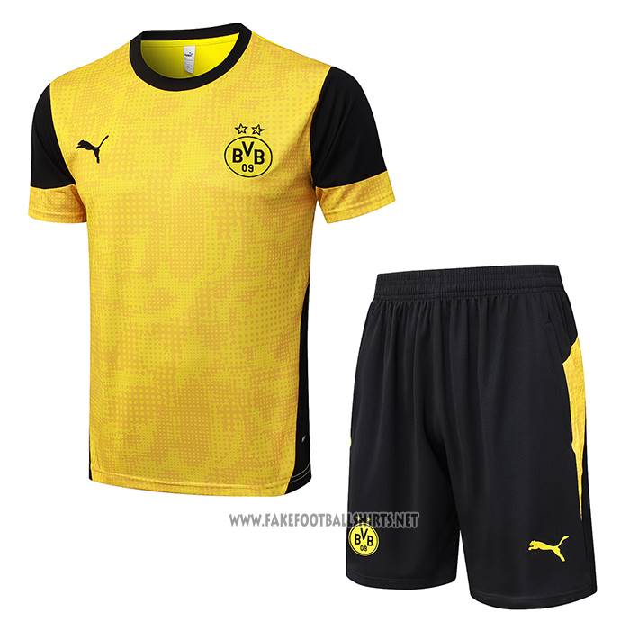 Tracksuit Borussia Dortmund Short Sleeve 2025-2026 Yellow - Shorts